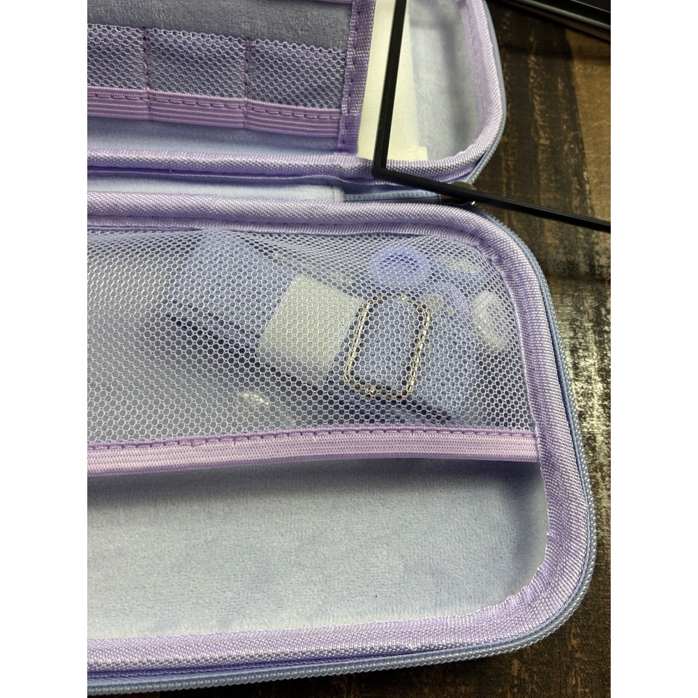 Purple Accessories Kit for Switch 2 Carrying Case Screen Protector Stickers - Picture 6 of 8
